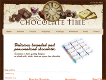 Tablet Screenshot of chocolatetime.co.za